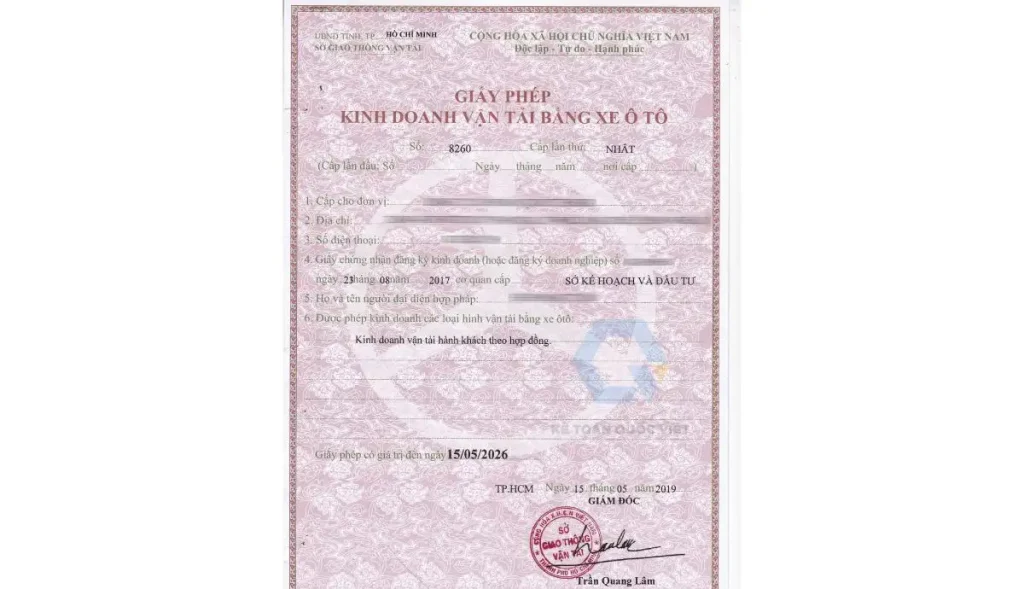 GIA HẠN GIẤY PHÉP KINH DOANH VẬN TẢI